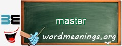 WordMeaning blackboard for master